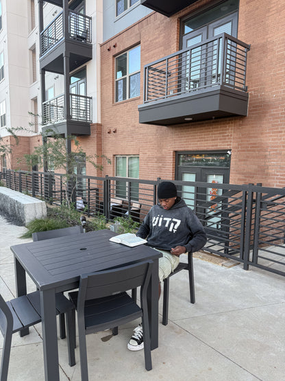 Ash Black 'Hebrew Saint' Hoodie