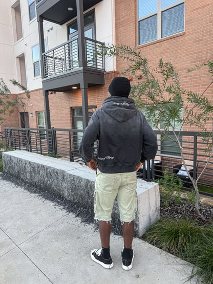 Ash Black 'Hebrew Saint' Hoodie