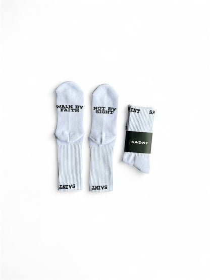 'Five Seven' Socks (White)